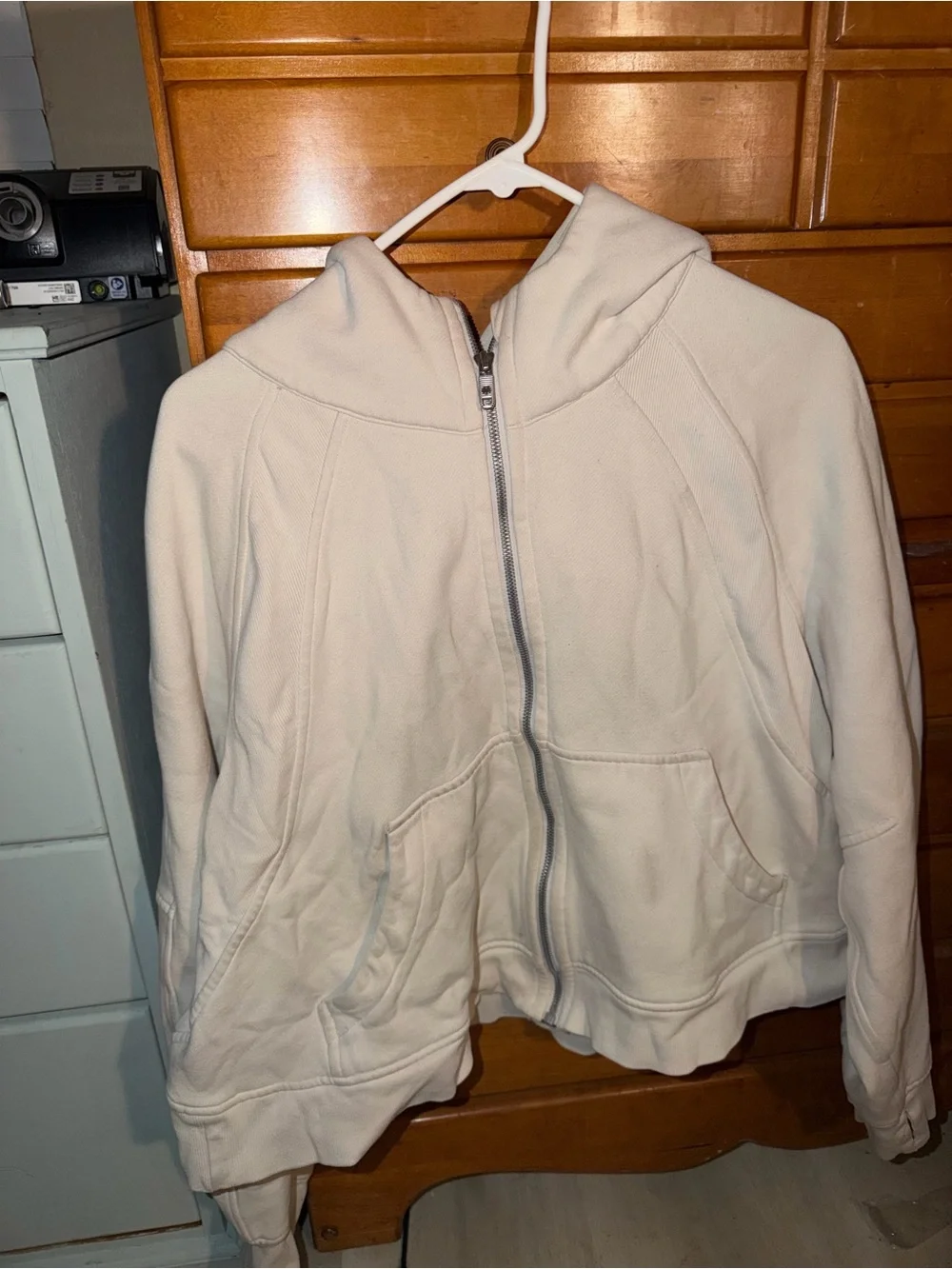 lululemon athletica Cream Full-Zip Hooded Jacket